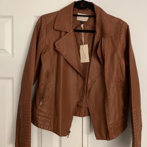 Faux Leather Jacket